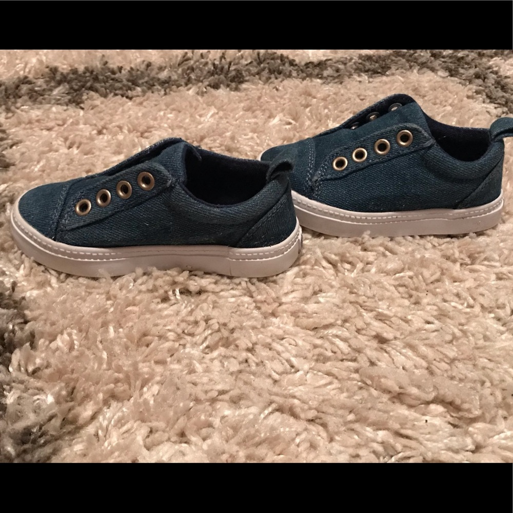 Denim slip on shoes